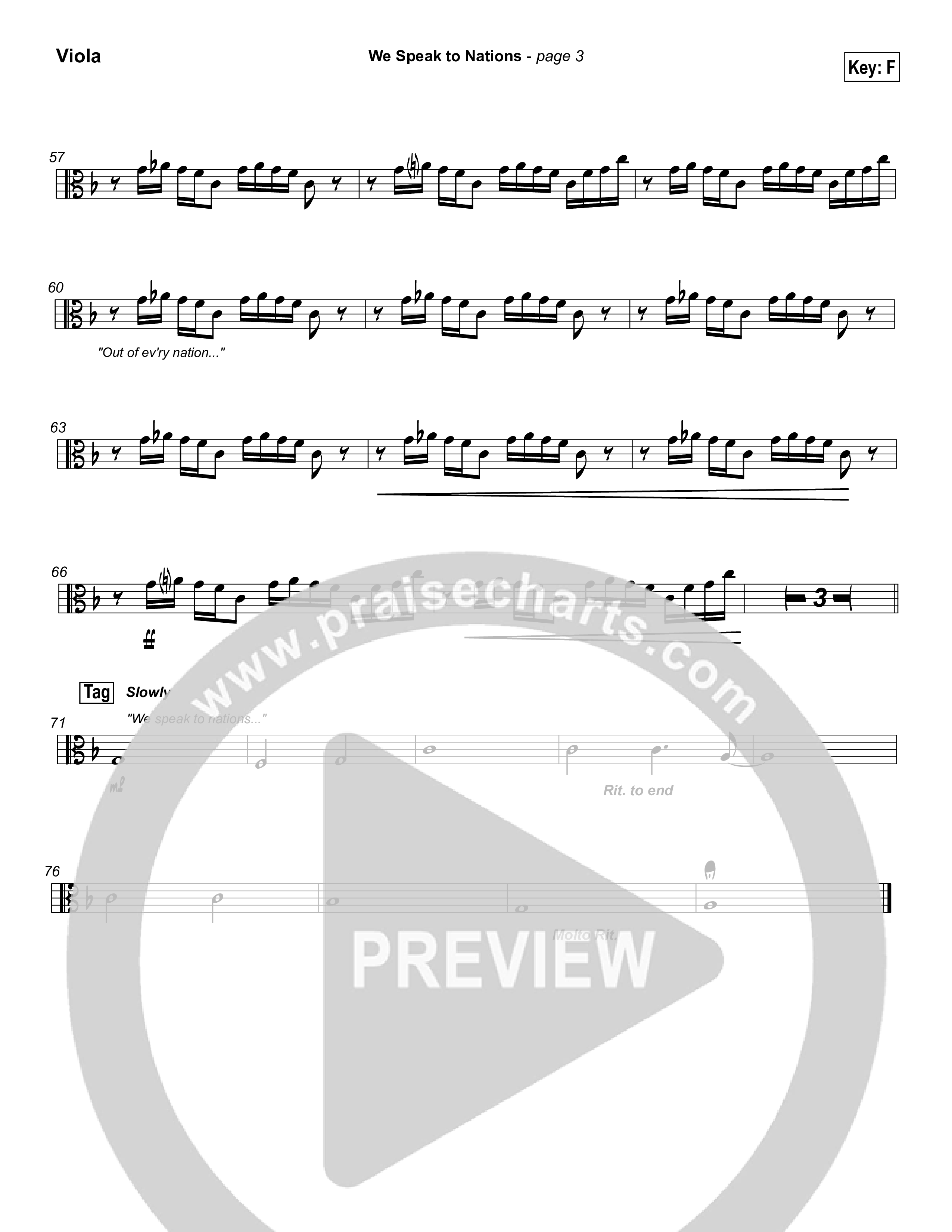 We Speak To Nations Viola (Lakewood Church)