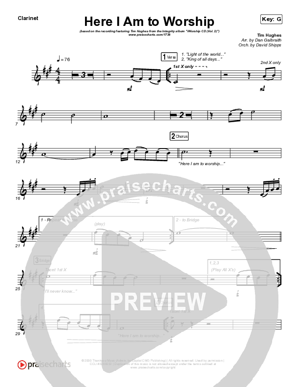 Here I Am To Worship Wind Pack (Jonathan Noel)