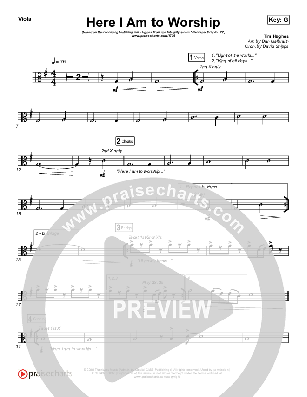 Here I Am To Worship Viola (Jonathan Noel)