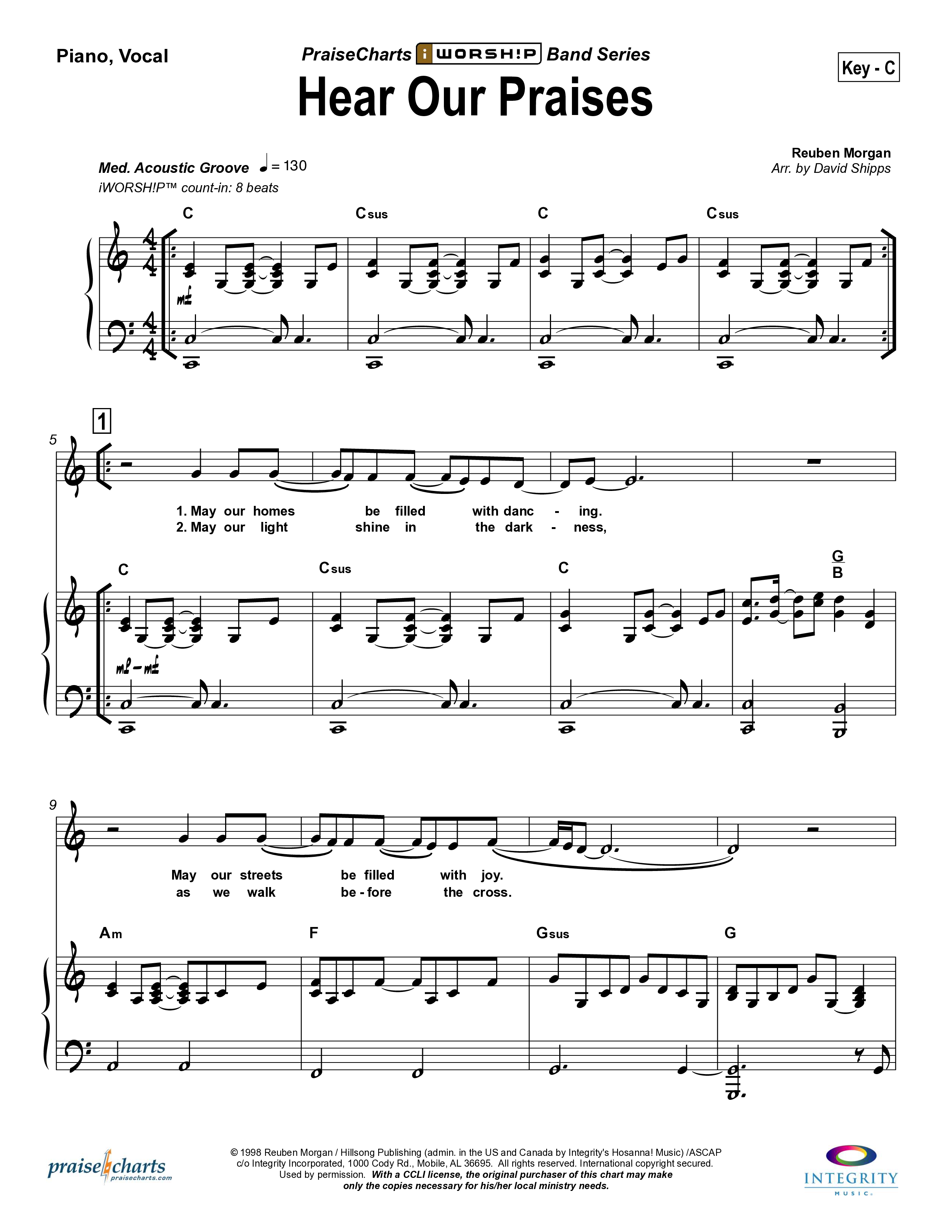 Hear Our Praises Piano/Vocal Pack (Hillsong Worship)