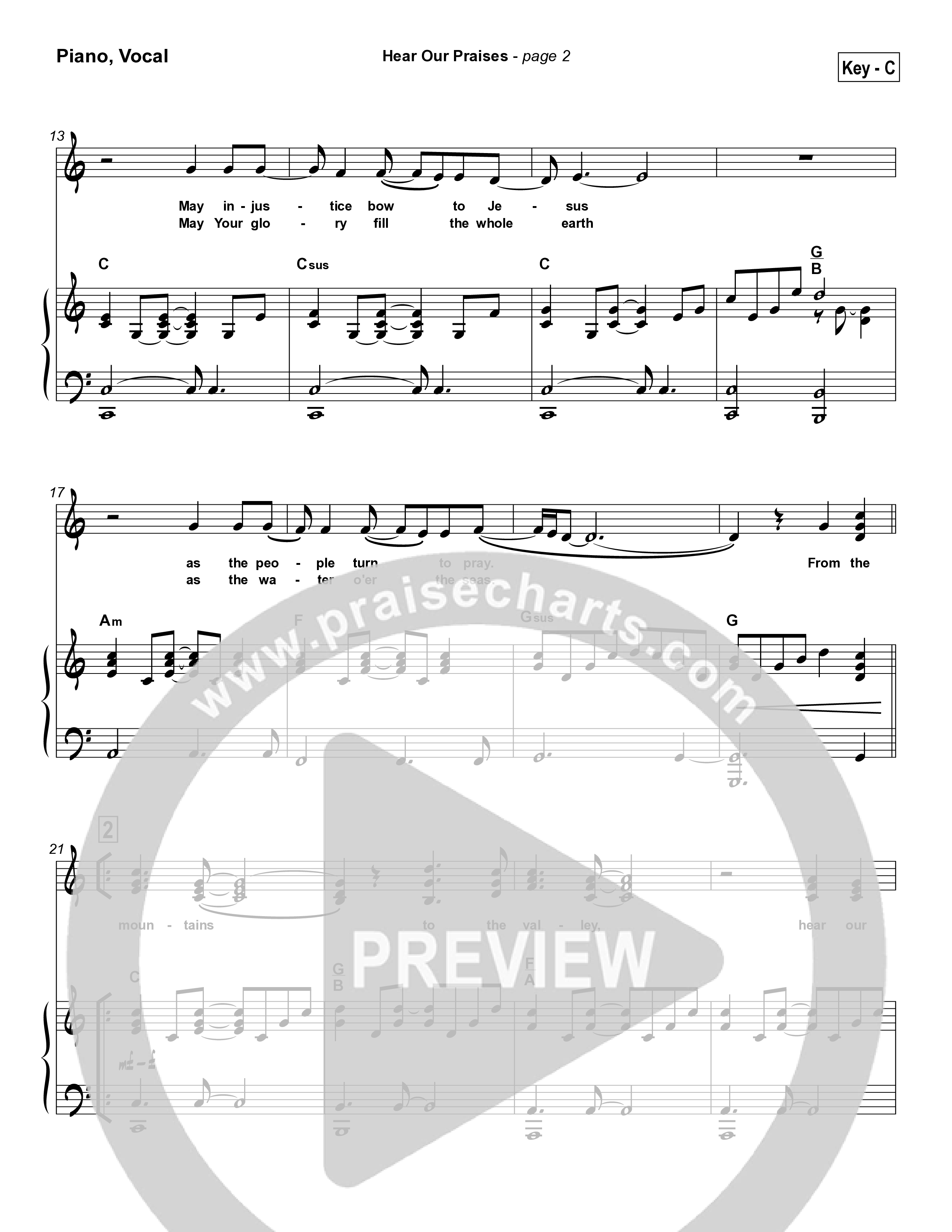 Hear Our Praises Piano/Vocal Pack (Hillsong Worship)