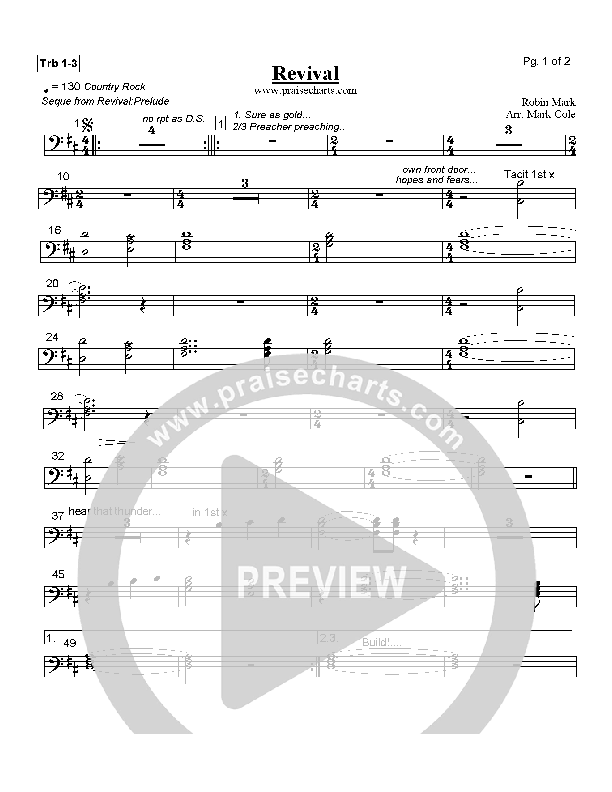 Revival Trombone 1/2/3 (Robin Mark)
