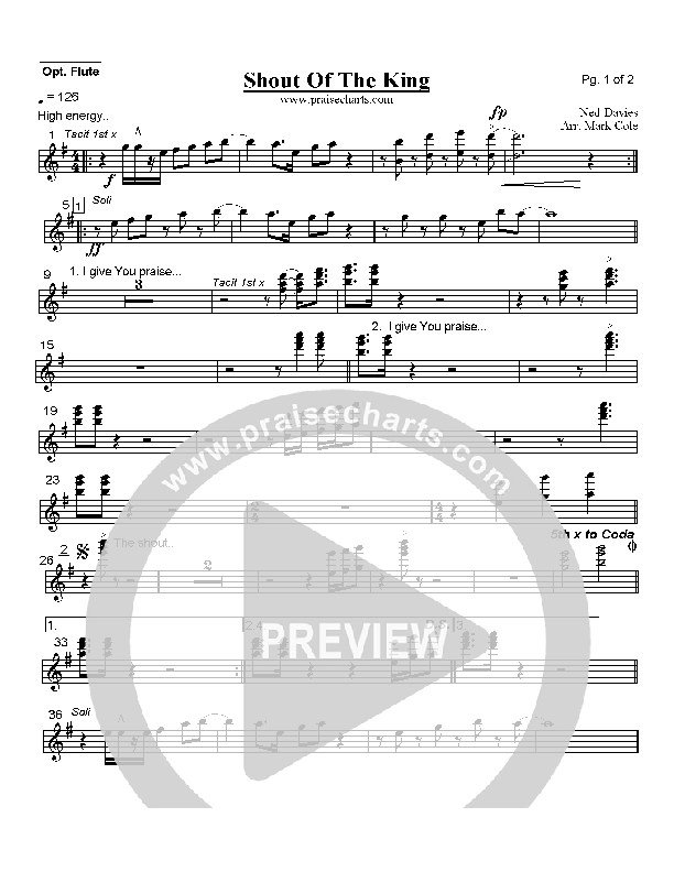 Shout Of The King Flute (Hillsong Worship)