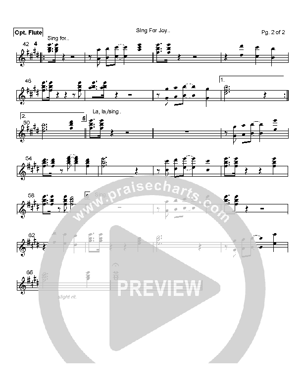 Sing For Joy Flute (Lamont Hiebert)