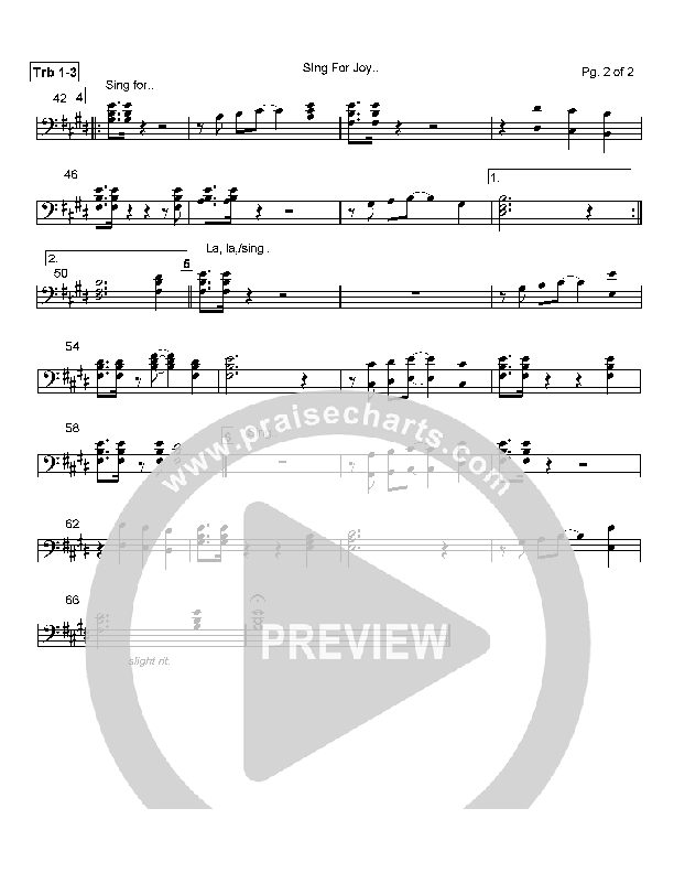 Sing For Joy Trombone 1/2/3 (Lamont Hiebert)