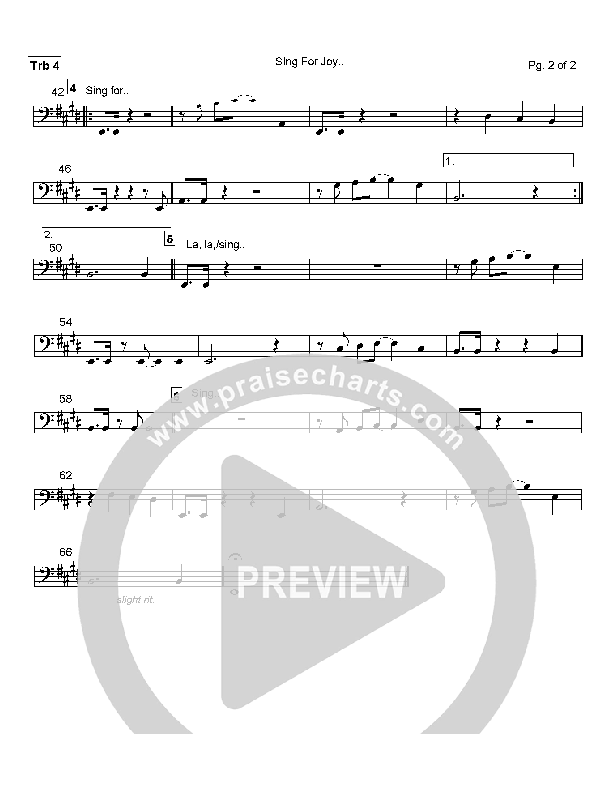 Sing For Joy Trombone 4 (Lamont Hiebert)
