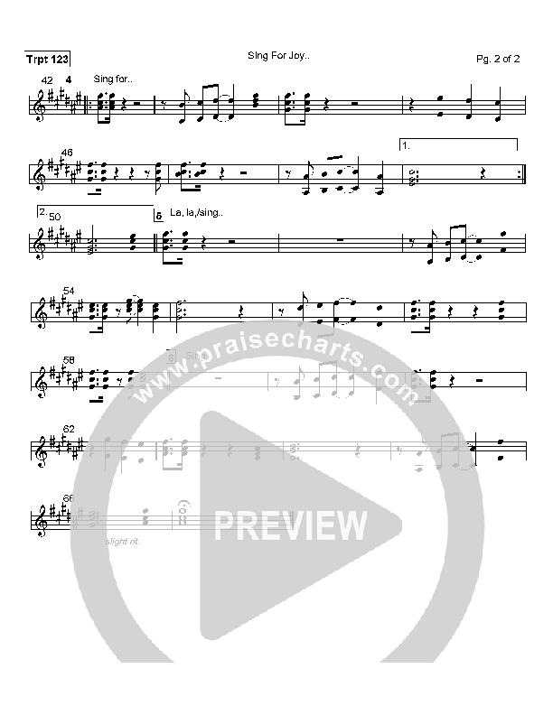 Sing For Joy Trumpet 1/2/3 (Lamont Hiebert)