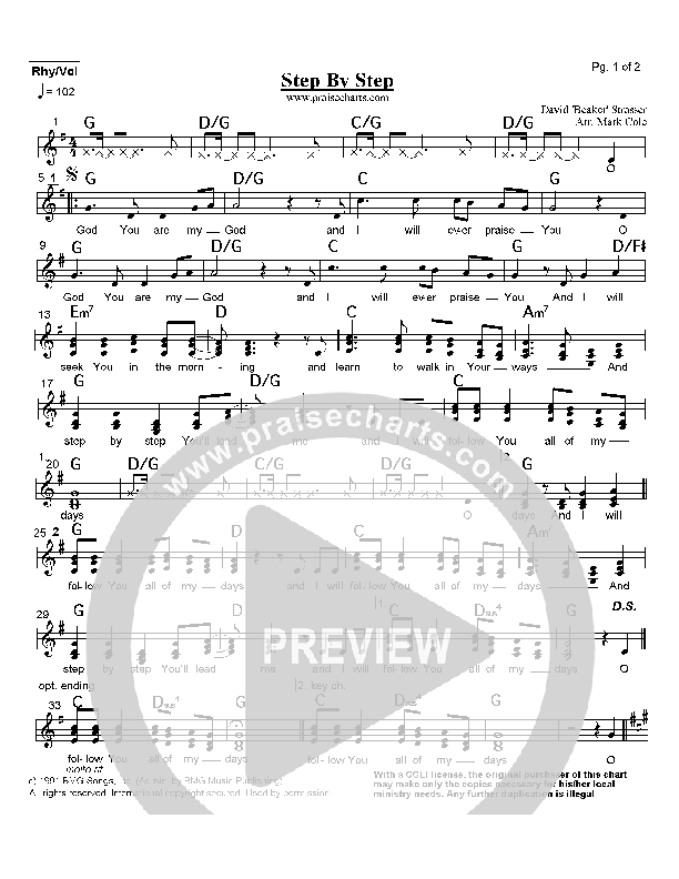 Step By Step Rhythm/Vocal (Rich Mullins)