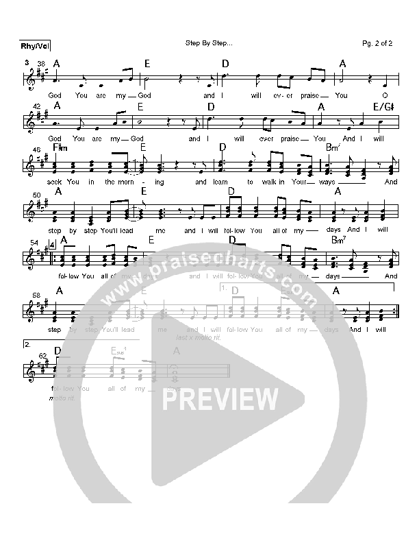 Step By Step Rhythm/Vocal (Rich Mullins)