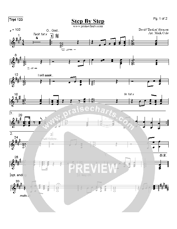 Step By Step Trumpet 1/2/3 (Rich Mullins)