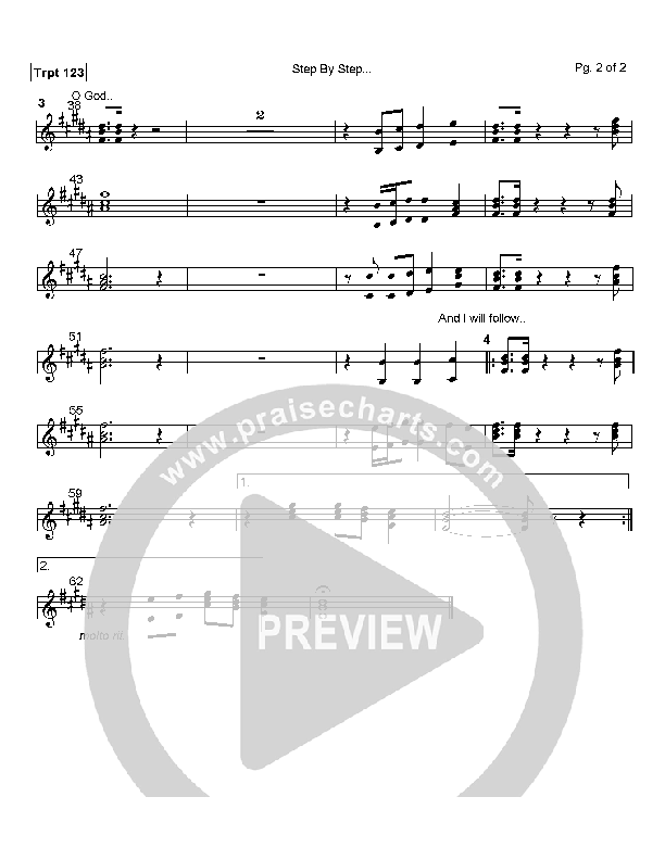 Step By Step Trumpet 1/2/3 (Rich Mullins)