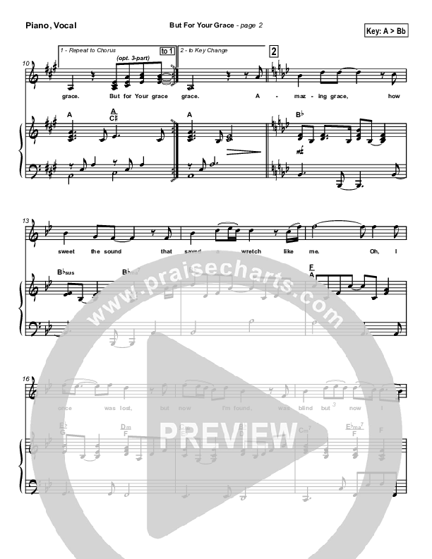 But For Your Grace Lead & Piano (Rita Baloche)