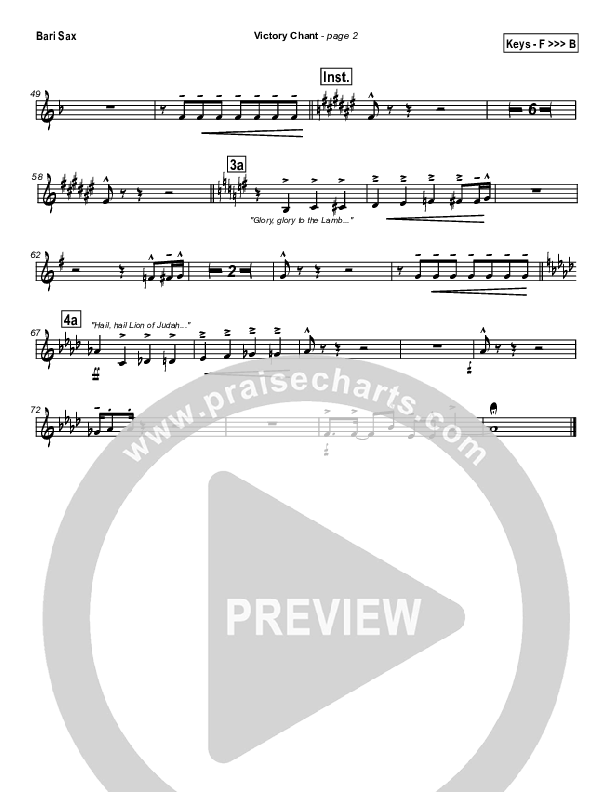 Victory Chant Bari Sax (Joseph Vogels)