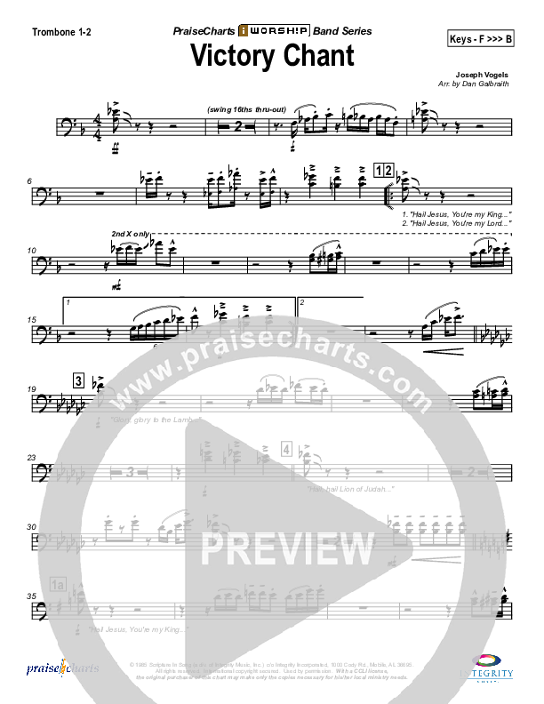 Victory Chant Trombone 1/2 (Joseph Vogels)