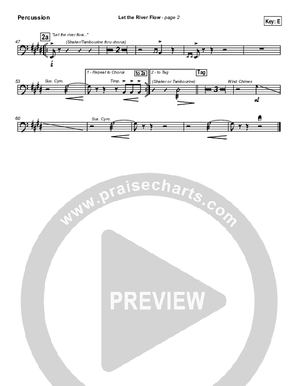 Let The River Flow Percussion (Darrell Evans)