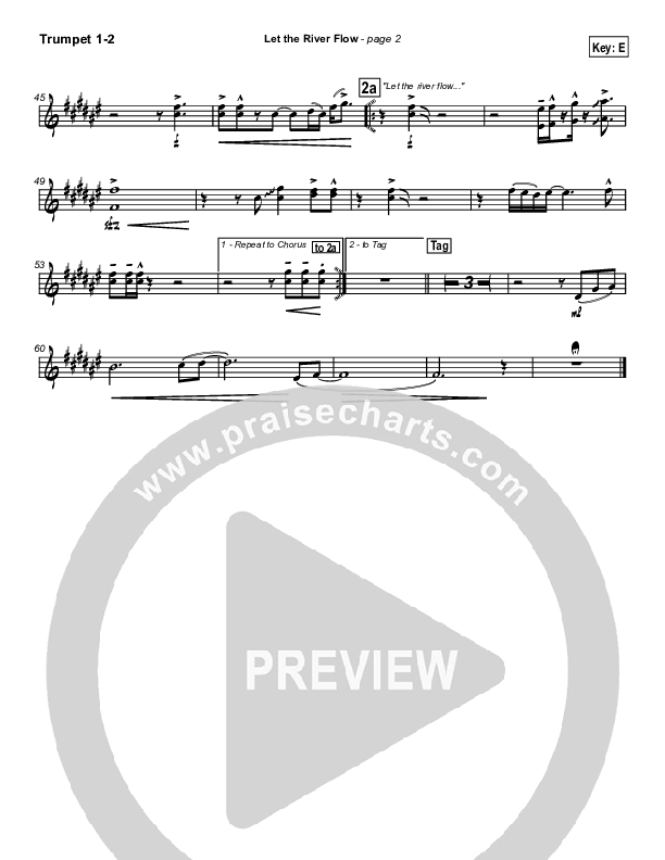 Let The River Flow Trumpet 1,2 (Darrell Evans)