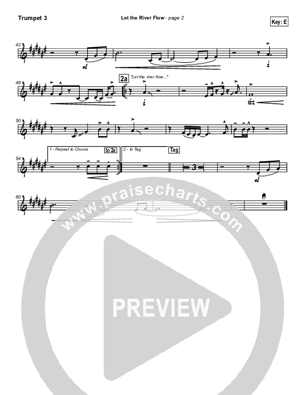 Let The River Flow Trumpet 3 (Darrell Evans)