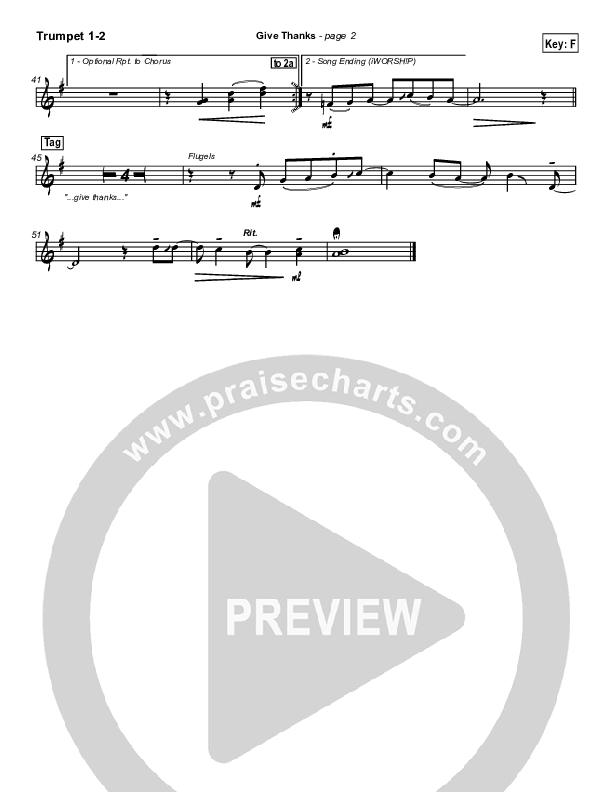 Give Thanks Brass Pack (Don Moen)