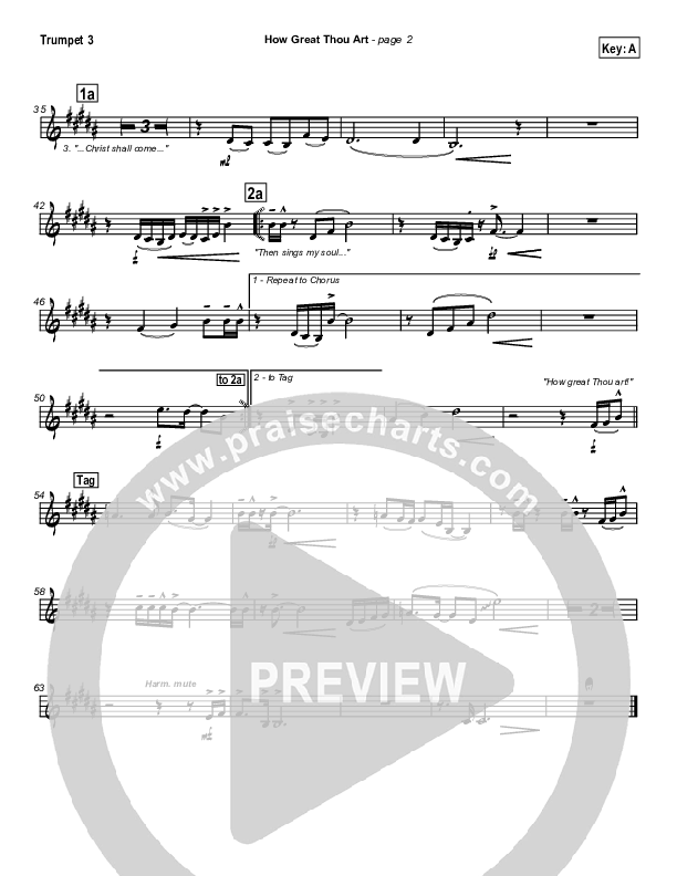 How Great Thou Art Trumpet 3 (Stuart Hine)