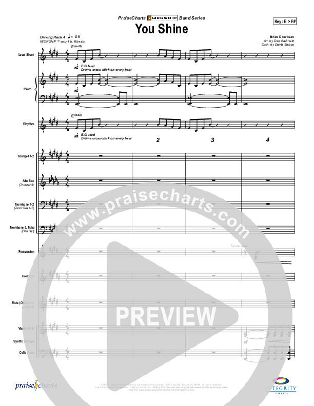 You Shine Orchestration (Brian Doerksen)