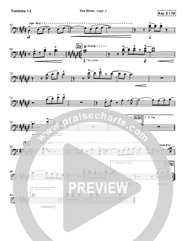 You Shine Trombone 1/2 (Brian Doerksen)