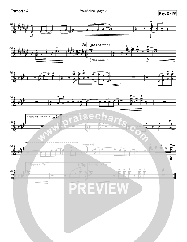 You Shine Trumpet 1,2 (Brian Doerksen)