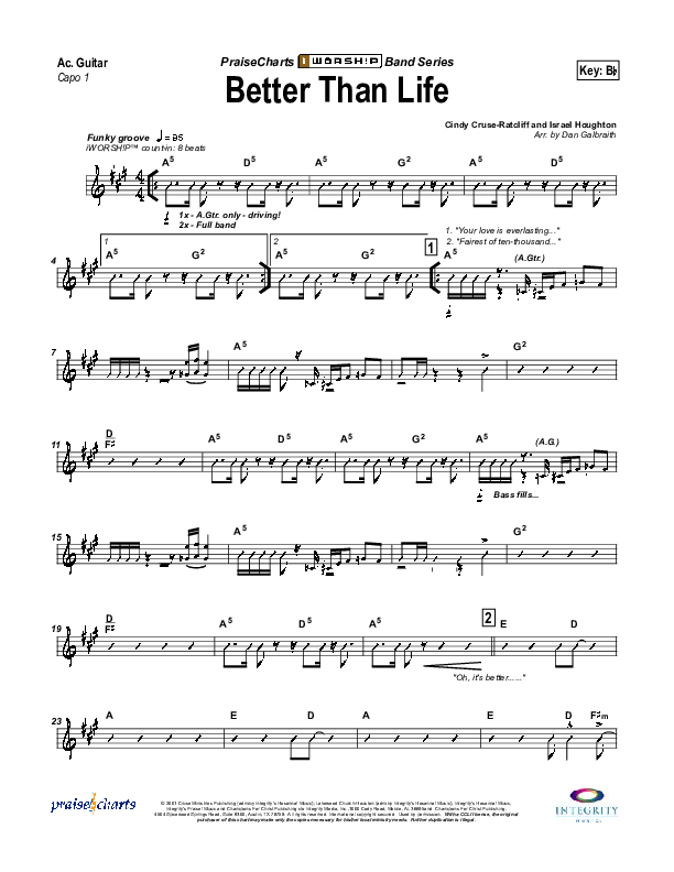 Better Than Life Acoustic Guitar (Travis Cottrell)