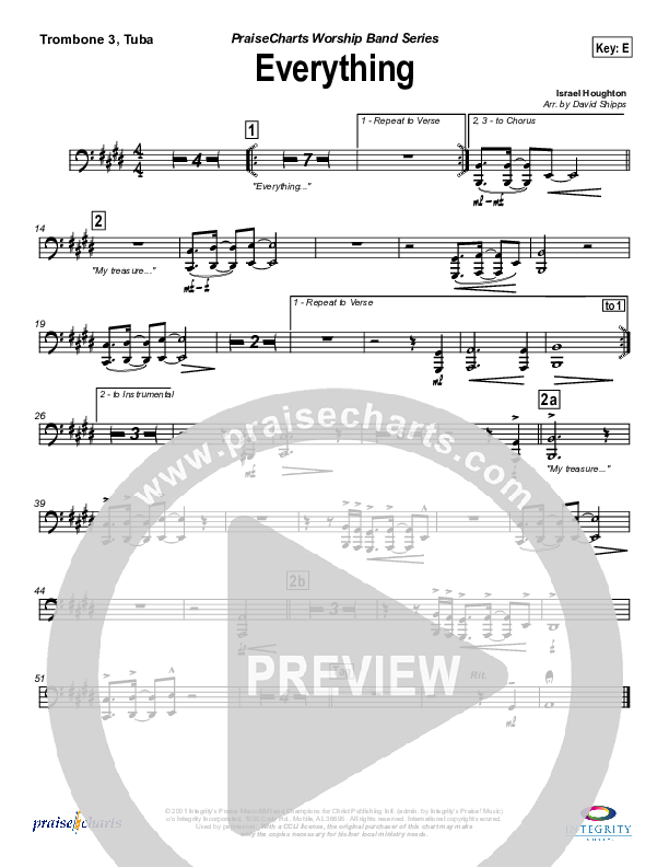 Everything Trombone 3/Tuba (Lakewood Church)