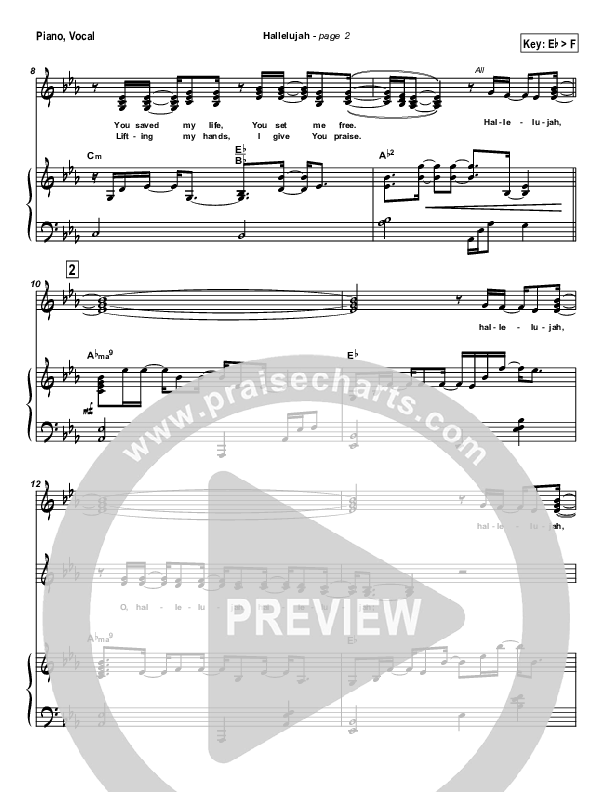 Hallelujah (Praise the Lord) Piano/Vocal (Travis Cottrell)
