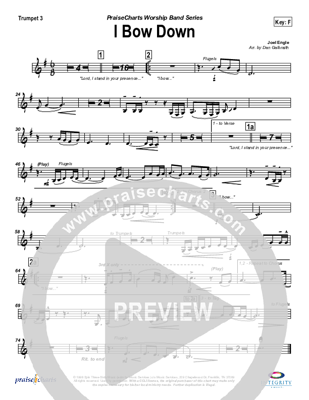 I Bow Down Trumpet 3 (Travis Cottrell)