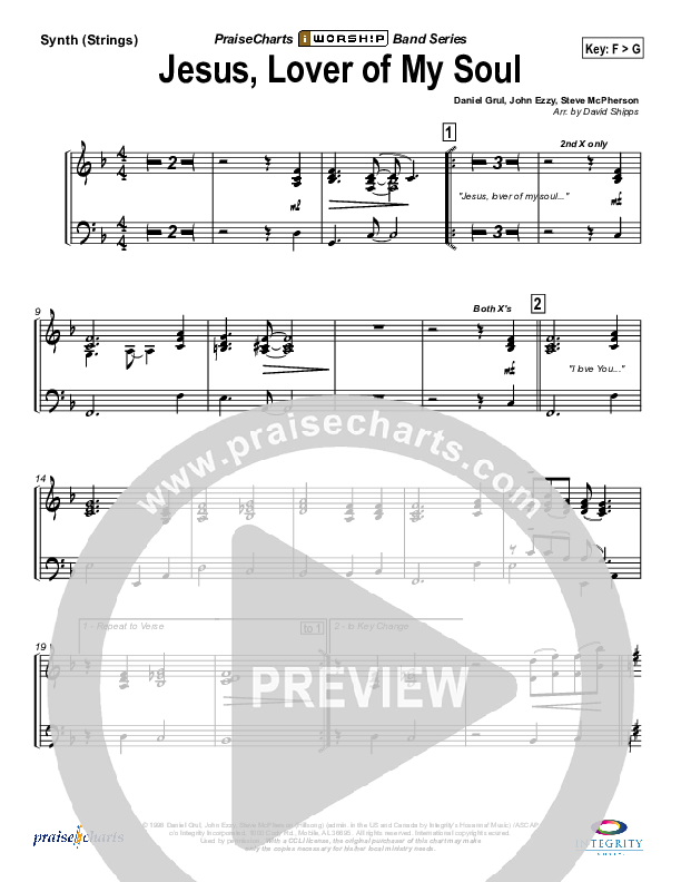 Jesus Lover Of My Soul Synth Strings (Hillsong Worship)