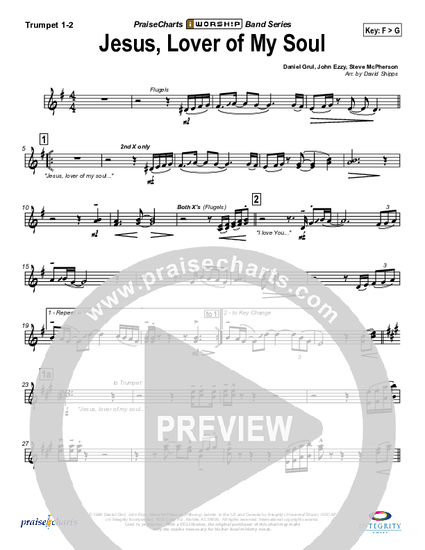 Jesus Lover Of My Soul Brass Pack (Hillsong Worship)