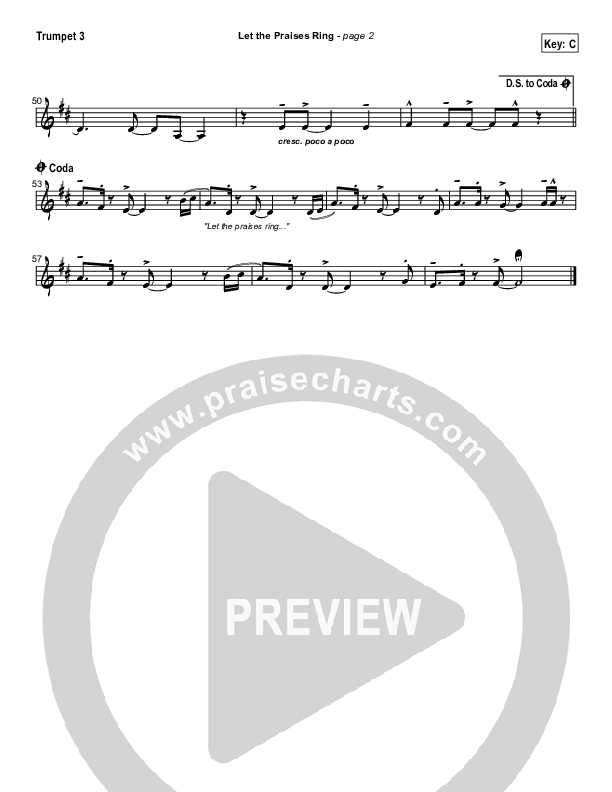 Let The Praises Ring Trumpet 3 (Travis Cottrell)