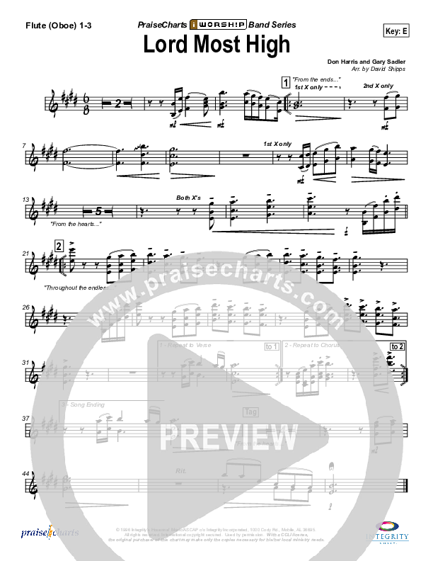 Lord Most High Flute/Oboe 1/2/3 (Bob Fitts)