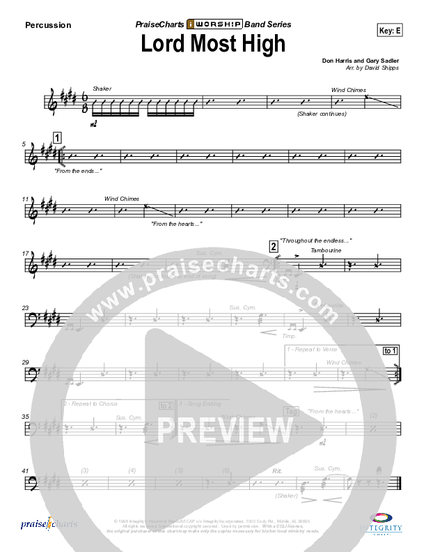 Lord Most High Percussion (Bob Fitts)