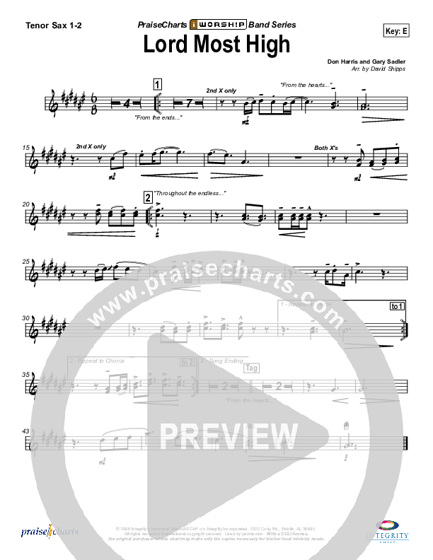 Lord Most High Tenor Sax 1/2 (Bob Fitts)