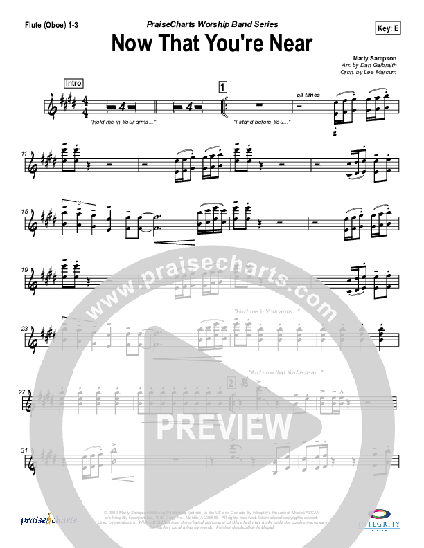 Now that You're Near Wind Pack (Hillsong Worship)