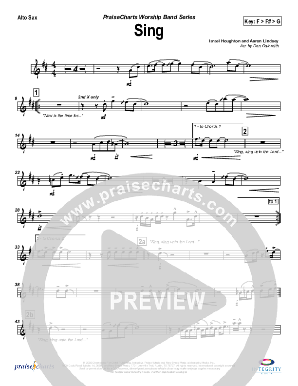 Sing Alto Sax (Travis Cottrell)