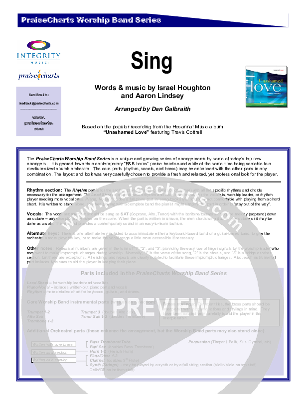 Sing Cover Sheet (Travis Cottrell)