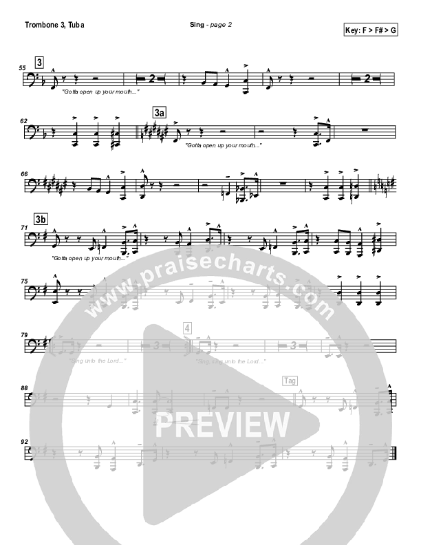 Sing Trombone 3/Tuba (Travis Cottrell)