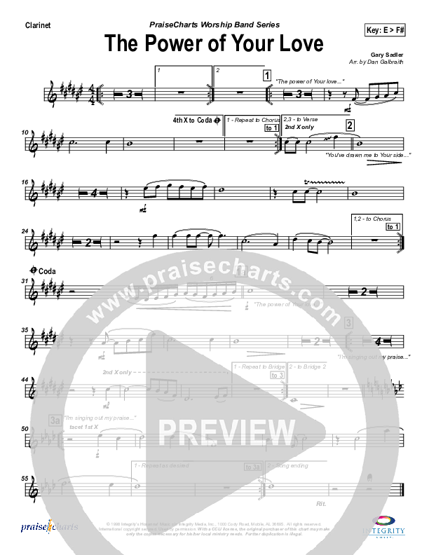 The Power Of Your Love Wind Pack (Travis Cottrell)