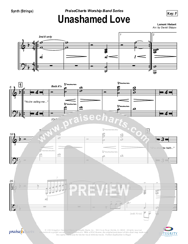 Unashamed Love Synth Strings (Travis Cottrell)