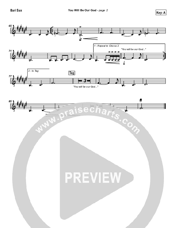 You Will Be Our God Bari Sax (Travis Cottrell)