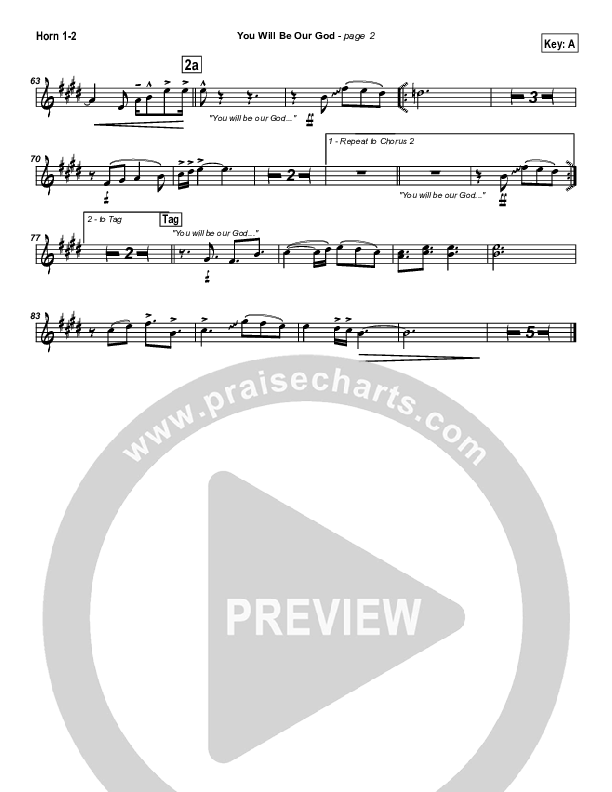 You Will Be Our God French Horn 1/2 (Travis Cottrell)