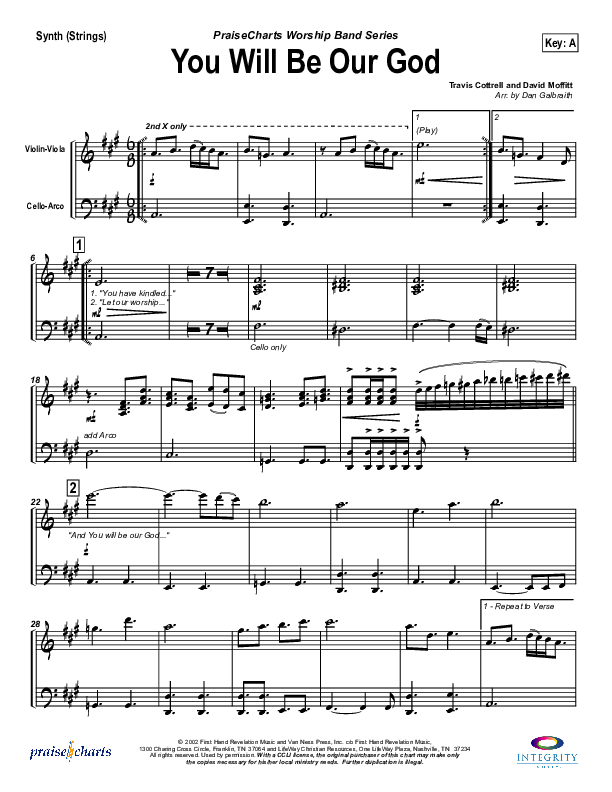 You Will Be Our God Synth Strings (Travis Cottrell)