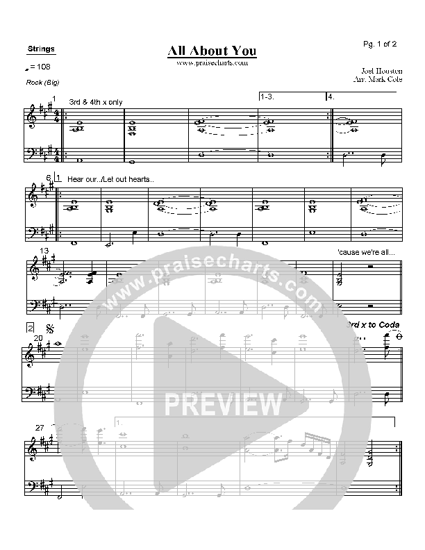 All About You Strings (Hillsong UNITED)