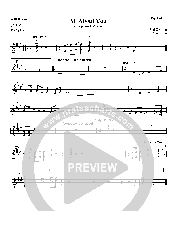 All About You Synth Brass (Hillsong UNITED)