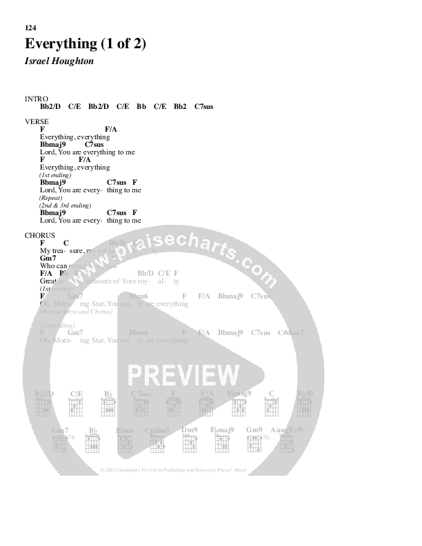 Everything Chord Chart (Jason Breland)