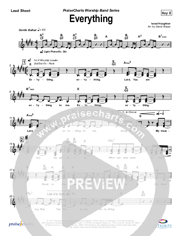 Everything Lead Sheet (Jason Breland)