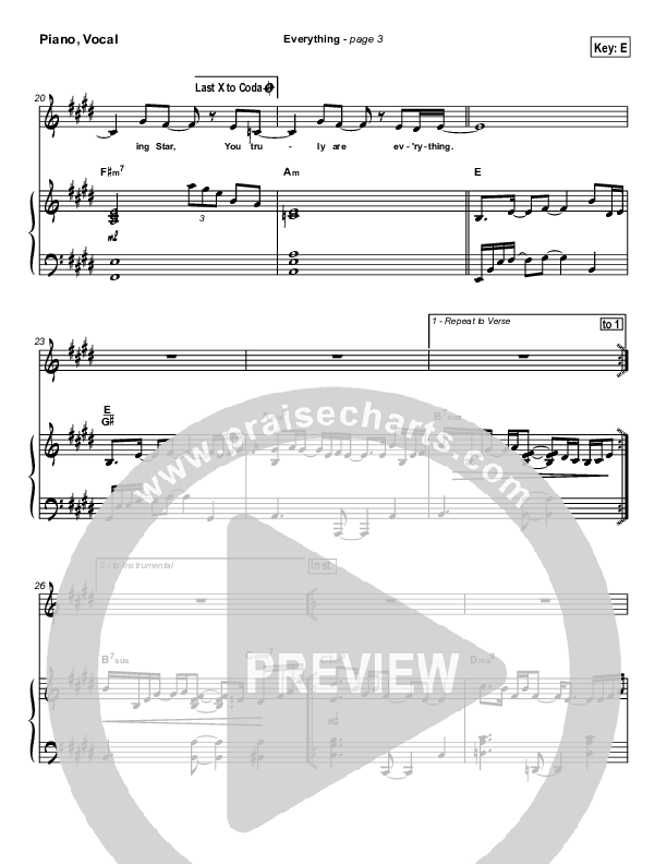 Everything Lead & Piano (Jason Breland)